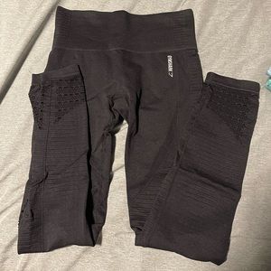 Black gymshark leggings